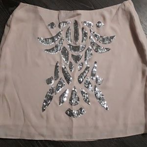 sequins mini skirt